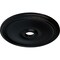 Ekena Millwork Theia Ceiling Medallion (Fits Canopies up to 6 3/4"), 24"OD x 3 5/8"ID x 1 3/4"P, Jet Black CM24THBLF - alternate 2